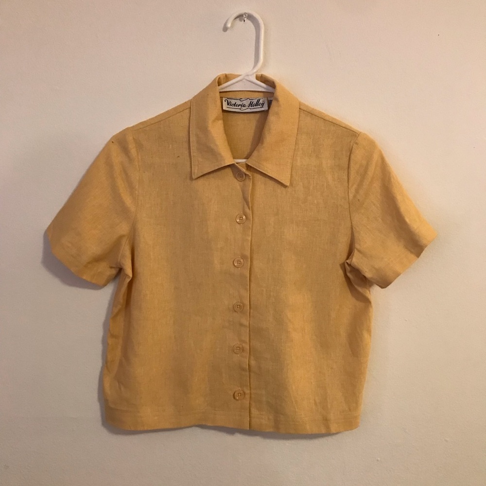 Vintage Women’s Cropped Button Up